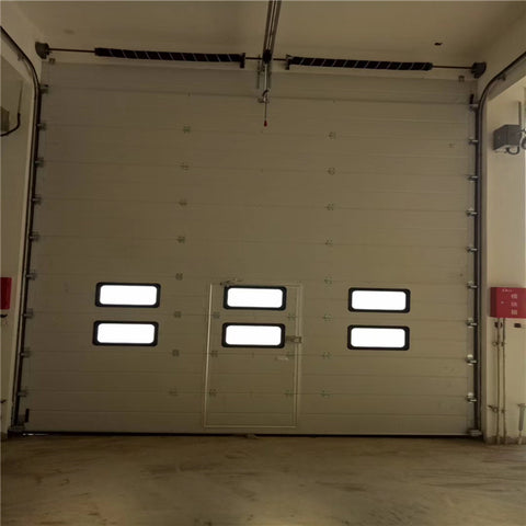 LVDUN aluminum full glass garage doors walk through garage door