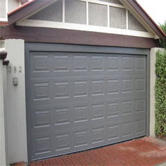 LVDUN Aluminum alloy material frosted glass new black sectional panel garage door