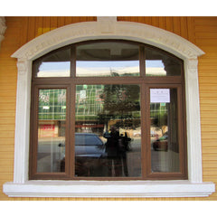 LVDUN Mordern Design Aluminum Arched Frame Windows Glazed Glass Fixed Windows