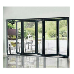 LVDUN aluminium frame folding door folding glass aluminum folding door and window polycarbonate folding door