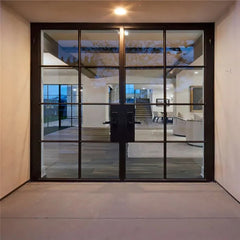 LVDUN Security Interne Iron And Aluminium Glass Door