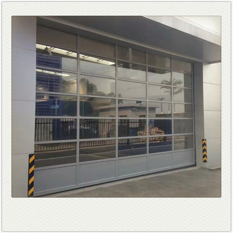 LVDUN Modern 40mm Panel Aluminum Glass Garage Door for Sale