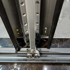 LVDUN aluminum interior glass sliding bifold door