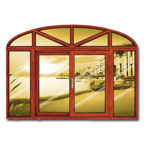 LVDUN Double Glazed Tempered Clear Glass Interior Aluminum Frame Sliding Windows