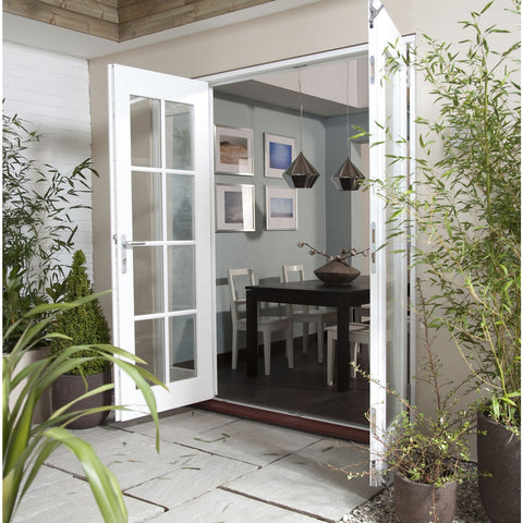 LVDUN Aluminum Modern Double Leaf Slide French Door Grill Design For Entrance