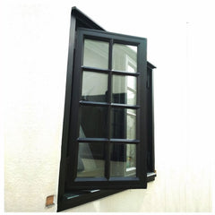 LVDUN Single Casement Corner Tempered Glass Panel French Door
