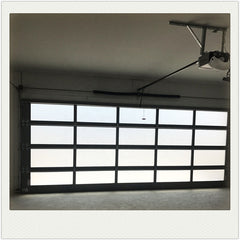 LVDUN Exterior Aluminum Transparent Security Sectional Garage Door