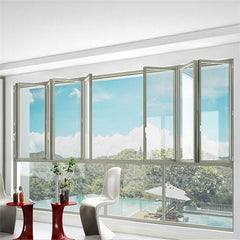 LVDUN Australian America Frameless Aluminium Glazing Ventilation Bifold Folding Windows Balcony Bifold Window