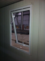 LVDUN American Style Hurricane Impact Slider PVC Top Swing Window With Glass