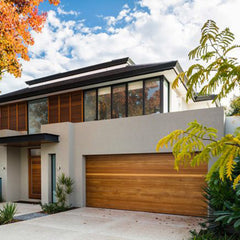 European residential house modern garage doors