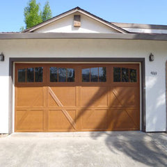 LVDUN Reliable quality decorative external vertical steel bifold garage door
