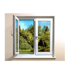 LVDUN Aluminum 4 Panels Casement Windows Aluminium Frame Casement Window With Tinted Glass