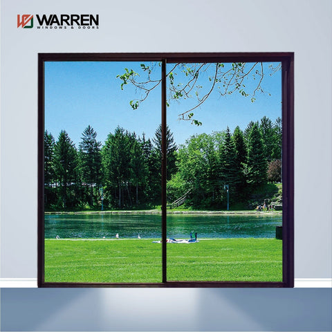 Warren Aluminum Sliding Windows And Doors Sound Proof Aluminium 3 panels Sliding Window