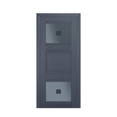 LVDUN Beautiful Picture Aluminum Frame Glass Casement Door Interior Frosted Glass Bathroom Entry Door