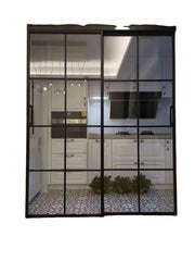 LVDUN Modern House Front Wrought Iron Glass Door Window Design