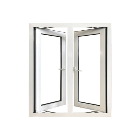 LVDUN Double Glazed Windows Aluminum frame tempered glass swing window