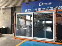 LVDUN Thermal break double large glass aluminium sliding door aluminium sliding door for meeting room