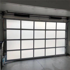 LVDUN Modern style automatic sectional glass garage door for home building