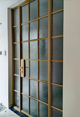 Galvanized Steel grid fineline frame window escape door for villa and garden interior exterior