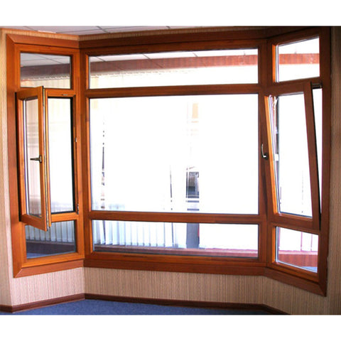 LVDUN Casement Window Customized Aluminum Wooden Tilt-Turn Windows