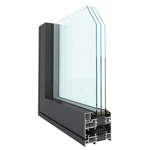 LVDUN  high-end quality aluminium dual-action window with flush sash casement window