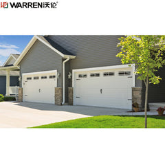 Warren 20x7 Fold Up Glass Garage Doors Black Garage Door With Side Windows Black Single Car Garage Door