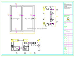 LVDUN 60 x 80 sliding patio door high quality