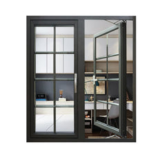 LVDUN double Glazed Windows Aluminum glass swing window