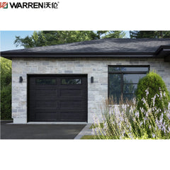 Warren 18x7 Modern Garage Door Cost Modern Swing Out Garage Doors Black And Glass Garage Door