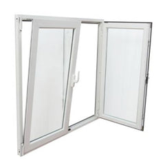 New Design Customized UPVC Turn Tilt Windows For Villa