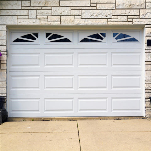 LVDUN Modern Rolling design glass panel glass panel garage door