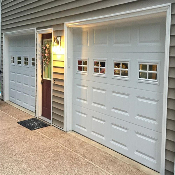 Aluminum alloy material frosted glass modern motor garage door