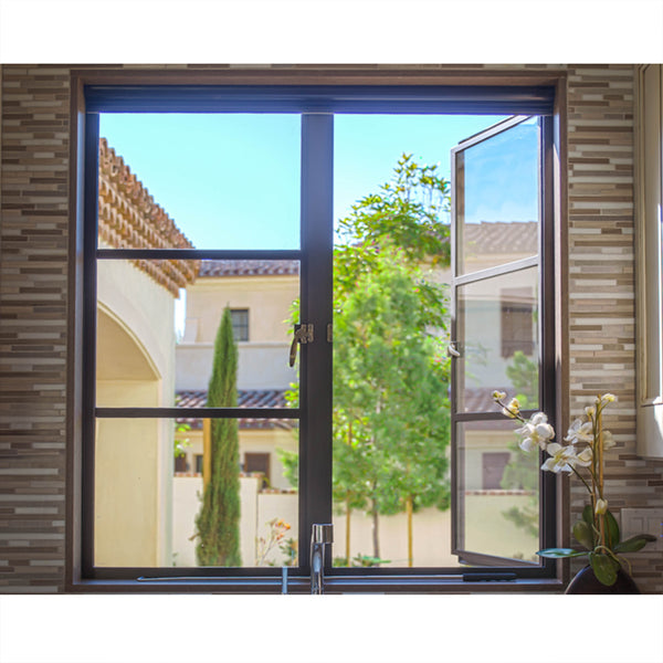 Customized Galvanizing Carbon Steel Tube Rust Protection Fixed Windows For Villa