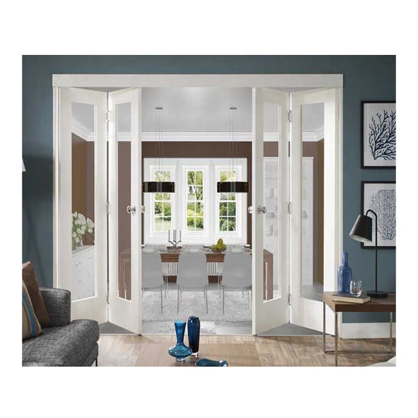 LVDUN Aluminum Glass Doors Style Exterior Accordion Insulated Folding Door Aluminium Home Center