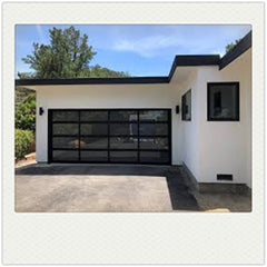 Customized modern design steel garage door