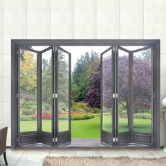 LVDUN soundproof aluminum glass folding door bifold doors