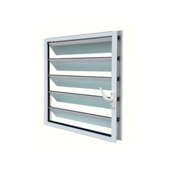 LVDUN Adjustable Louvered Window Screens Blade Aluminum Glass Awning Louver Window With Exhaust Fan