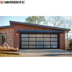 Warren 8' x 7' Garage Door Roll Up Interior Door Glass Garage Door Prices Insulated Black