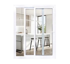 LVDUN modern plastic patio HD safe PVC sliding door