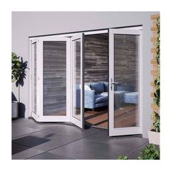 aluminum soundproof door industrial outdoor garage folding door transparent