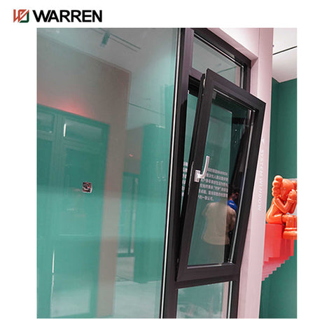 Warren Michigan High Quality Thermal Break Grill Design Aluminum Casement Inward Opening Tilt and Turn Window