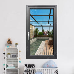 modern aluminum thermal break double glass windows price