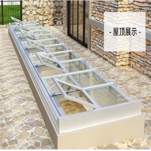 LVDUN Motorized Electric Double Glaze Roof Balcony Window  Aluminium Profile Venting Roof Windows Skylight