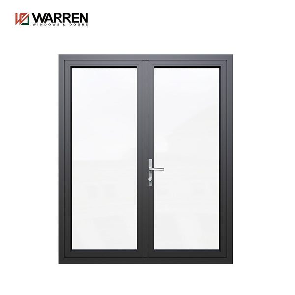 Modern Design Aluminum Internal Casement Glass Door Soundproof Hinged Door For Villa