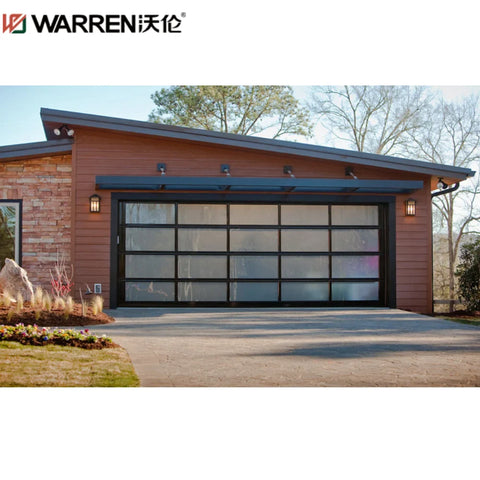 Warren 8x7 Garage Door With Windows 8 ft Garage Door Window Glass Modern Insulated Automatic