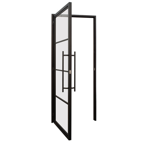 LVDUN Usa Modern Style Barn Door Kit Sliding Pocket Door Hardware Bathroom Glass Door