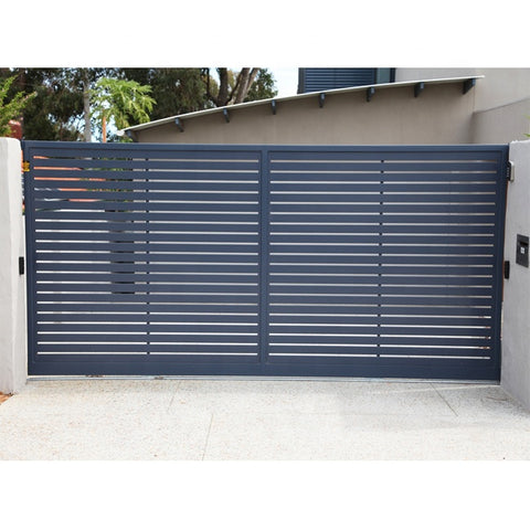 LVDUN Customized Decorative Courtyard Entrance Aluminum Fence Gate Driveway Sliding Gate