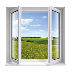 LVDUN Contemporary Eco-friendly White Vinyl Casement Window Customized Designs