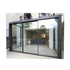 LVDUN Slim Frame Aluminium Double Glazed Sliding Door Patio Exterior Door