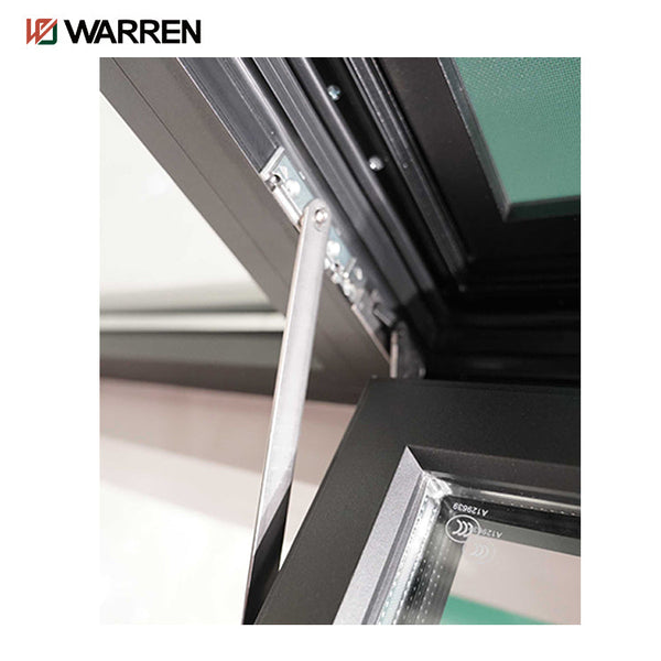 Warren new design double glass aluminium hurricane proof vertical turn ...